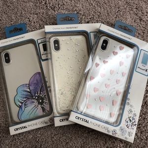 Three Crystal Phone Cases (Lot of 3) iPhone X/XS